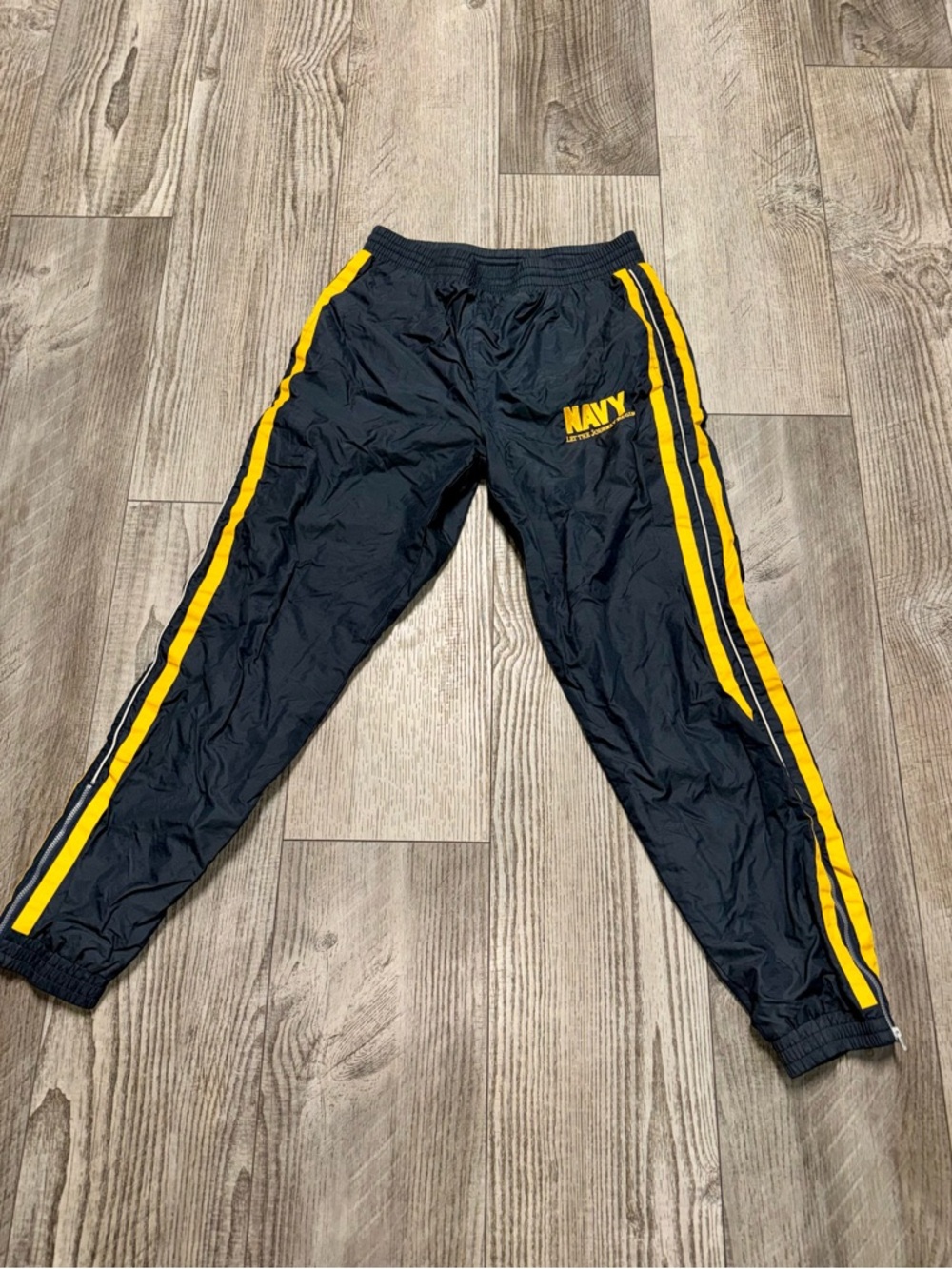 Vintage US. NAVY PHYSICAL TRAINING UNIFORM PANTS track suit lined military M